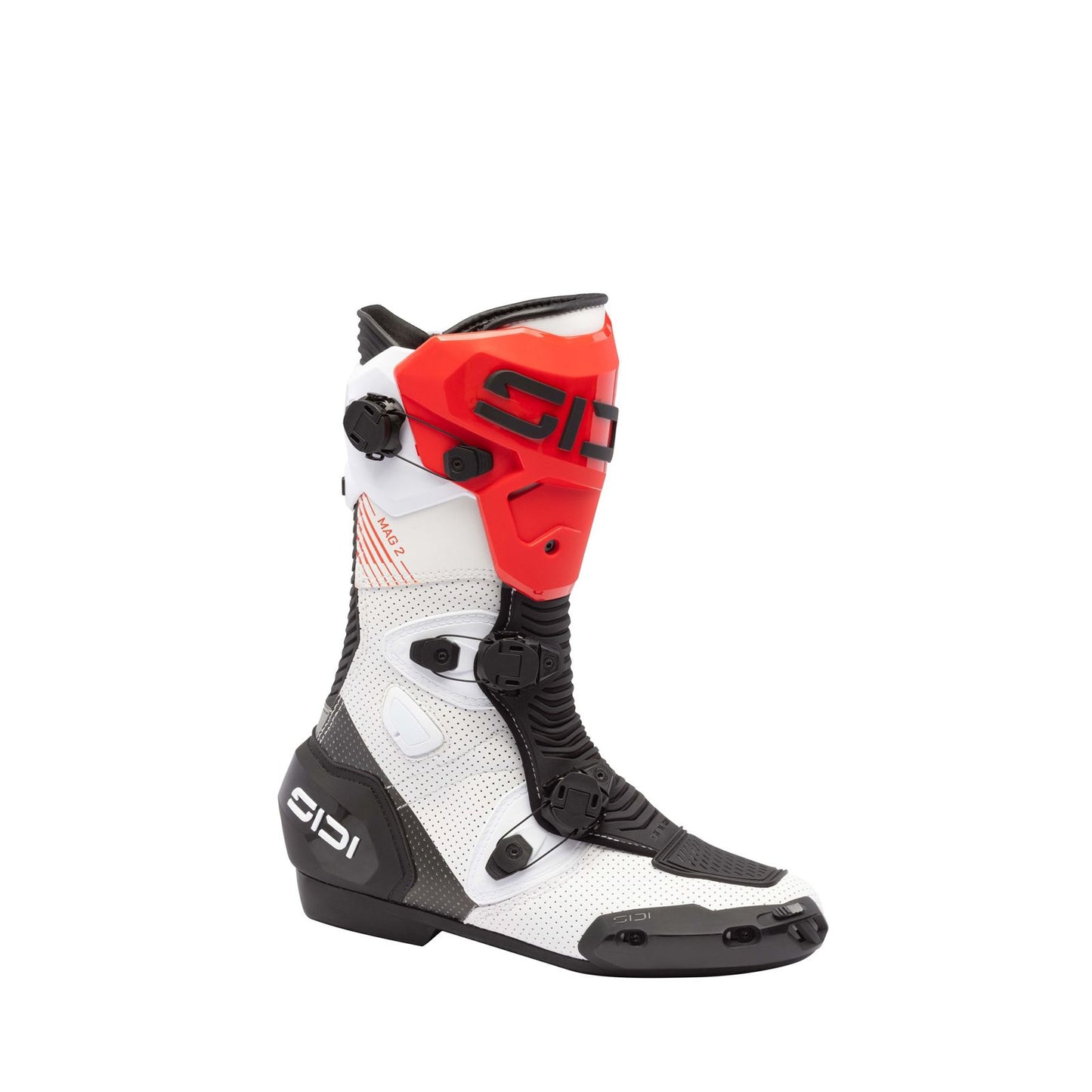 Sidi - Powersports MAG-2 Air Boots - White/Black/Red_2099817