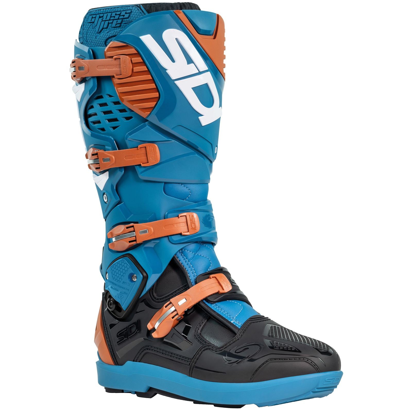 Sidi - Powersports Crossfire 3 SRS Boots - Petrol/Bronze_2099240