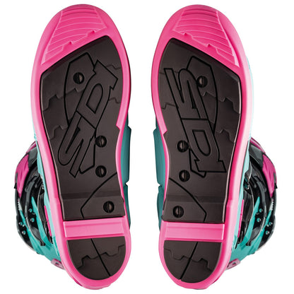 Sidi - Powersports Crossfire 3 SRS Boots - Black/Mint/Pink_2099496