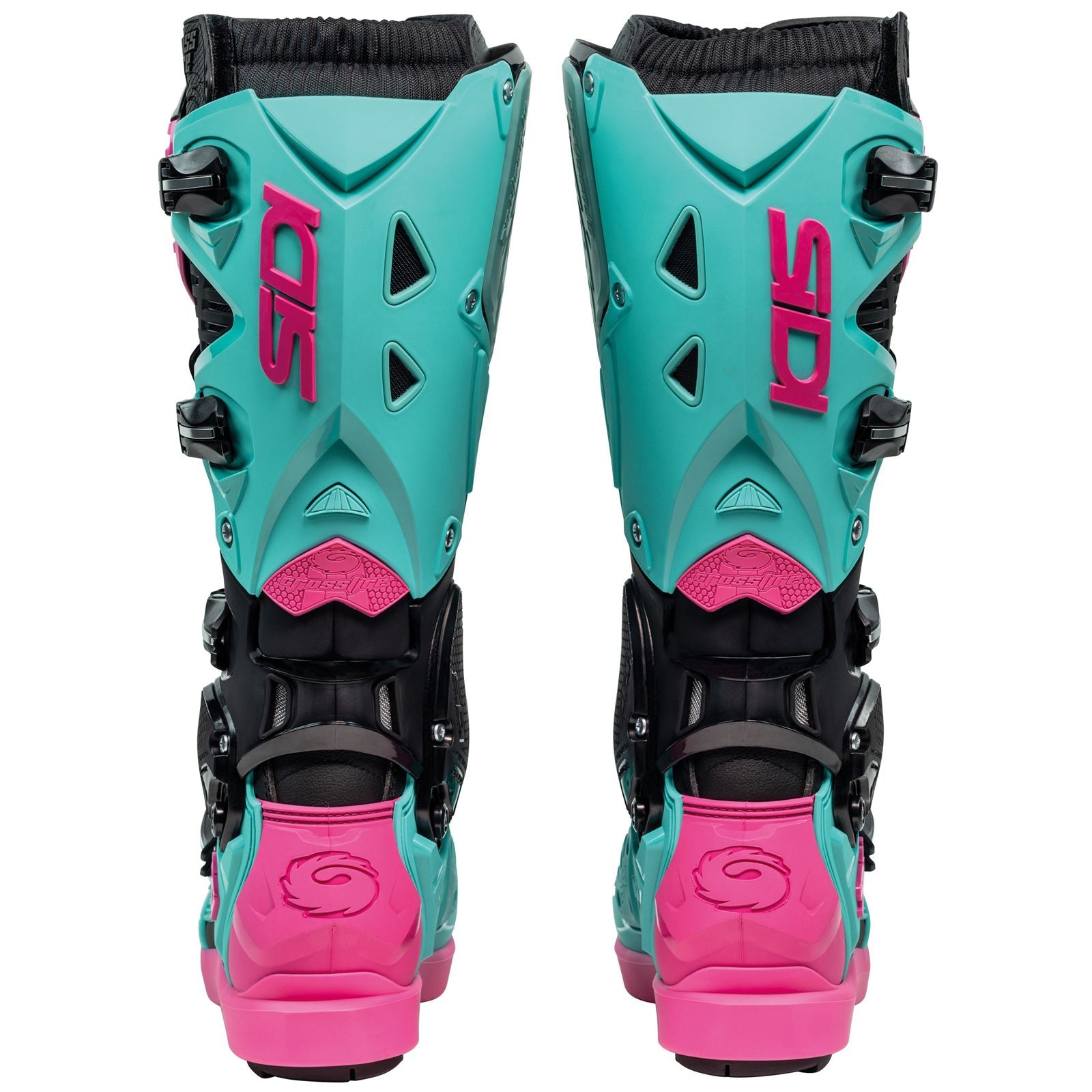 Sidi - Powersports Crossfire 3 SRS Boots - Black/Mint/Pink_2100086