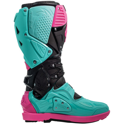 Sidi - Powersports Crossfire 3 SRS Boots - Black/Mint/Pink_2100468