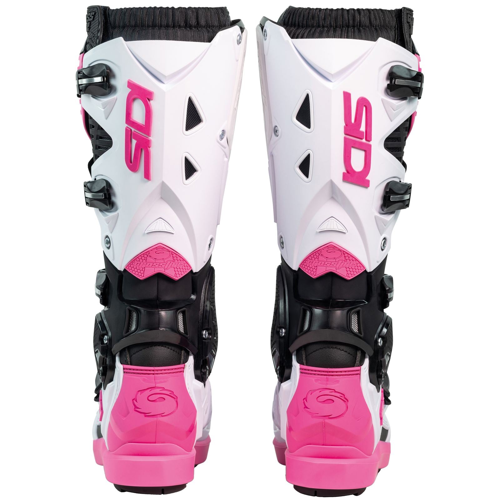 Sidi - Powersports Crossfire 3 SRS Boots - Black/White/Pink_2100244