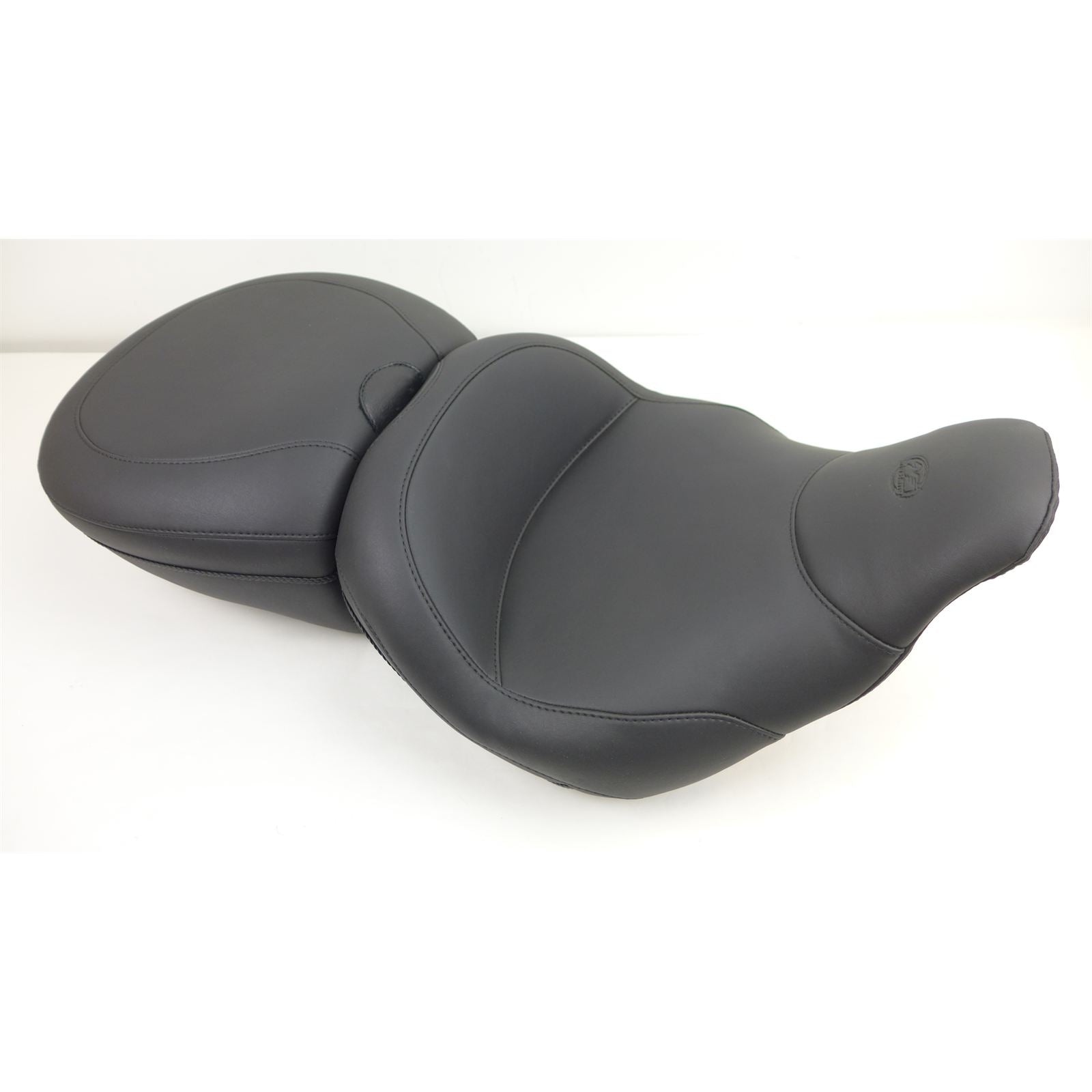 Mustang Motorcycle Products Lowdown Seat with Driver Backrest - Plain OPEN BOX [MPN: 79703]_2098472
