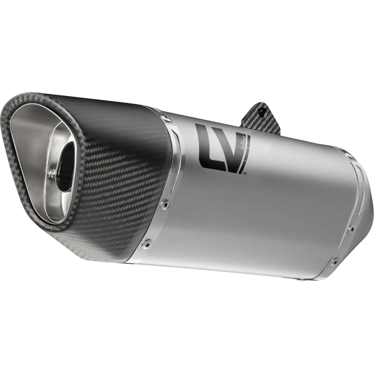 LeoVince LV-14 R Slip-On Muffler - Stainless Steel for CB/CBR 500 F/R/X [MPN: 15634U]_2104356