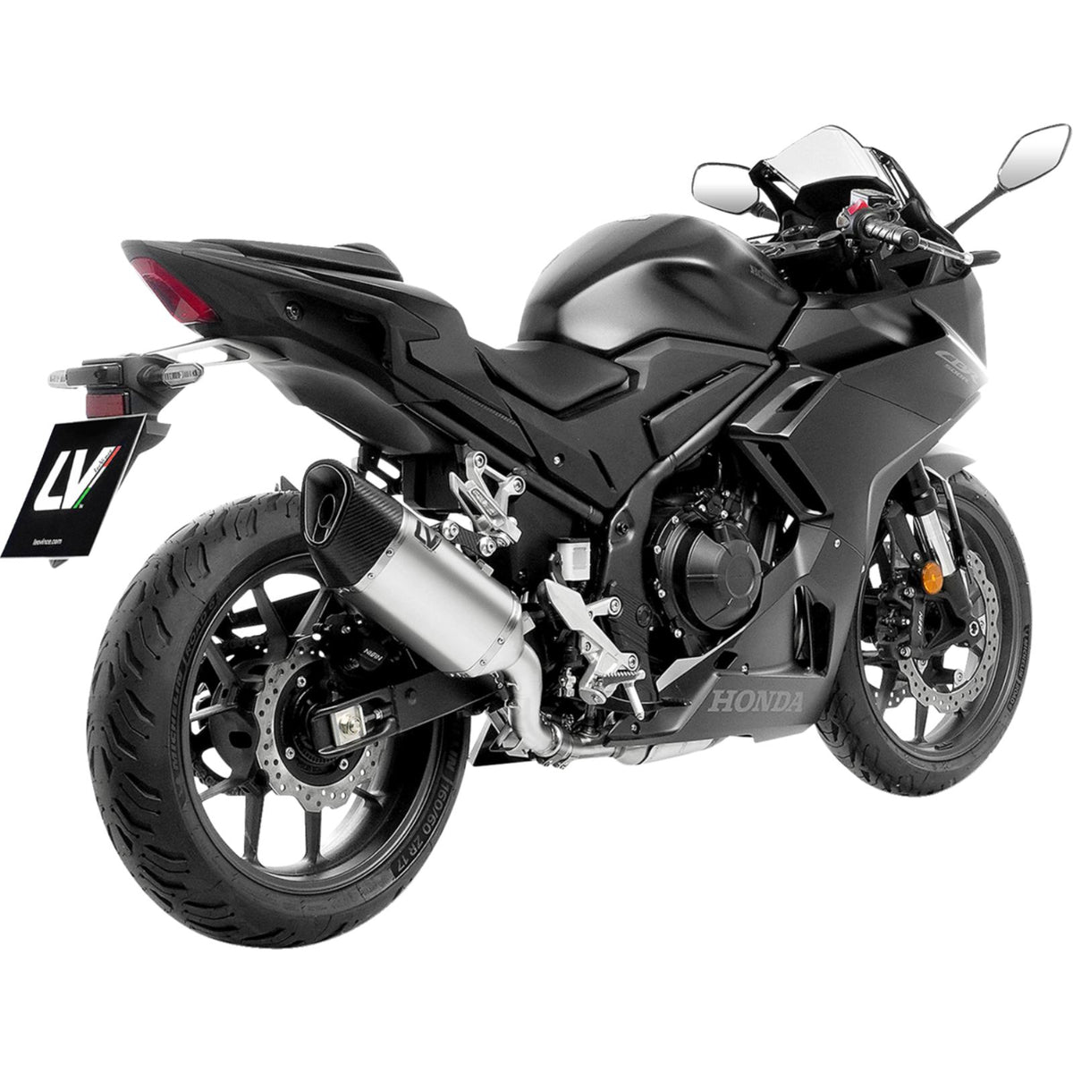LeoVince LV-14 R Slip-On Muffler - Titanium for CB/CBR 500 F/R/X [MPN: 15634TU]_2097756