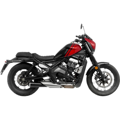LeoVince Classic Racer Slip-On Muffler - Black for Claibro 700 [MPN: 15012BU]_2097798