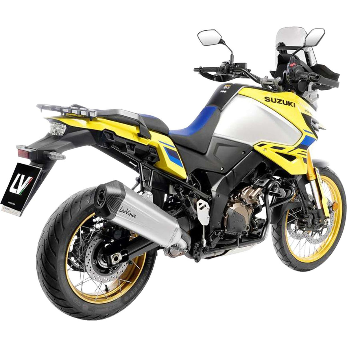 LeoVince LV-12 R Slip-On Muffler - Stainless Steel for V-Strom 1050 [MPN: 15315U]_2104371
