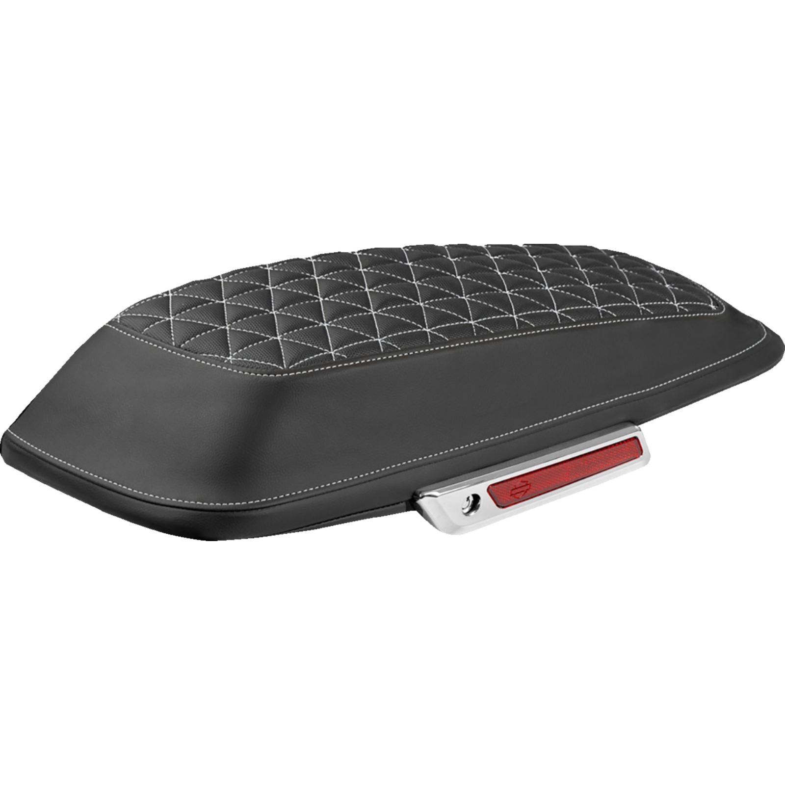 Saddlemen Saddlebag Lid Covers Tri-Gripper - White Stitch - FLH/FLT '14-'25 [MPN: L870-14-21106]_2097698