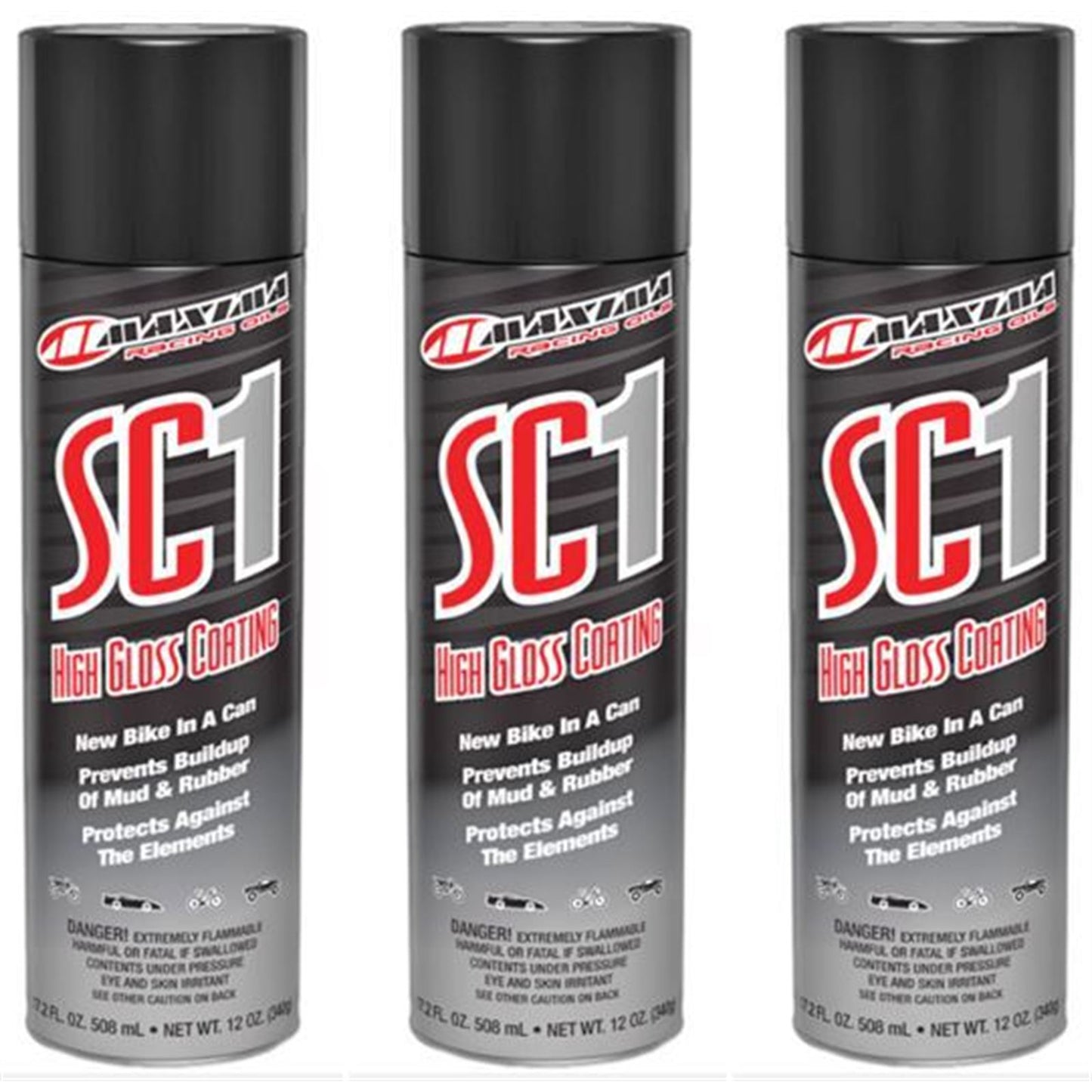 Maxima High Gloss SC1 Clear Coat Silicone Spray 12oz - PACK OF 3 [MPN: 78920]_2103413