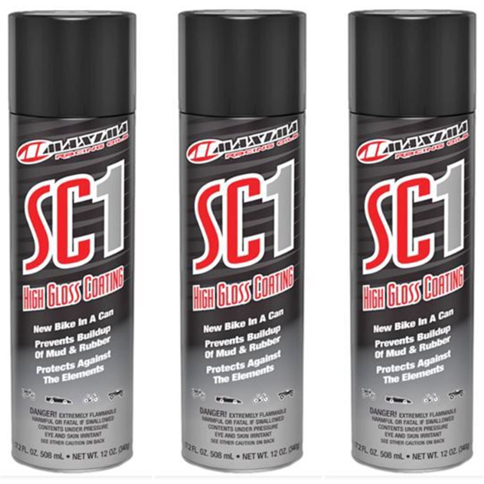 Maxima High Gloss SC1 Clear Coat Silicone Spray 12oz - PACK OF 3 [MPN: 78920]_2103413