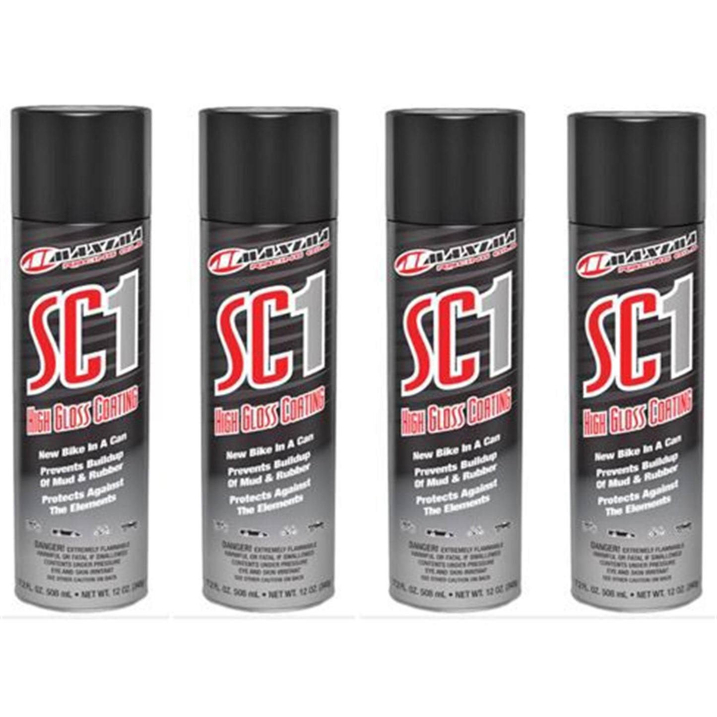 Maxima High Gloss SC1 Clear Coat Silicone Spray 12oz PACK OF 4 [MPN: 78920]_2103341