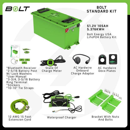 Bolt Energy USA 51V-105AH Battery - Thin - Heated - Standard Accessory Kit [MPN: 33-115]_2758986