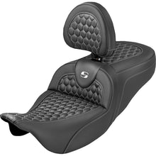 Saddlemen Roadsofa™ Seat - Honeycomb White Stitch for FLH/FLT '08-'25 [MPN: 808-07B-189B6]_2103754