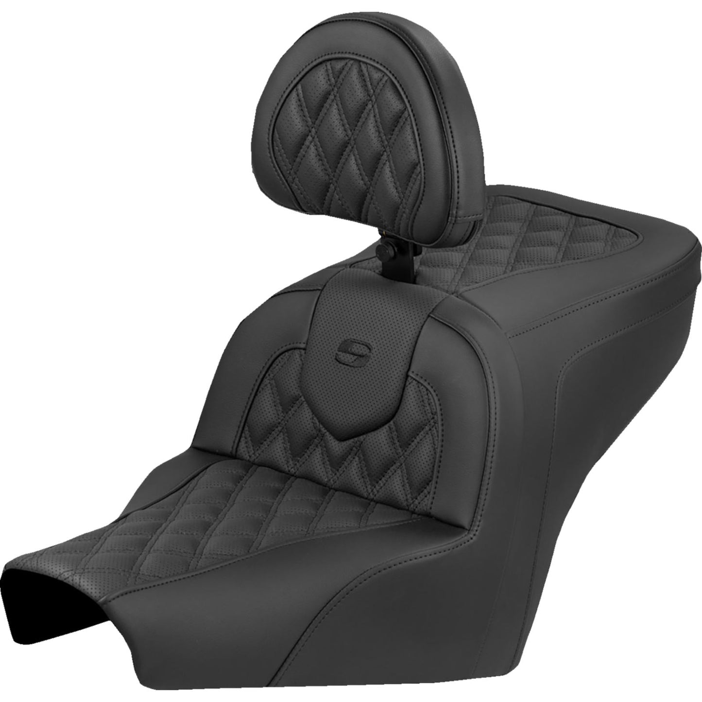 Saddlemen Roadsofa™ Seat - Lattice Stitch - With Backrest for BMW R18 '22-'25 [MPN: B22-07-182BR]_2103854