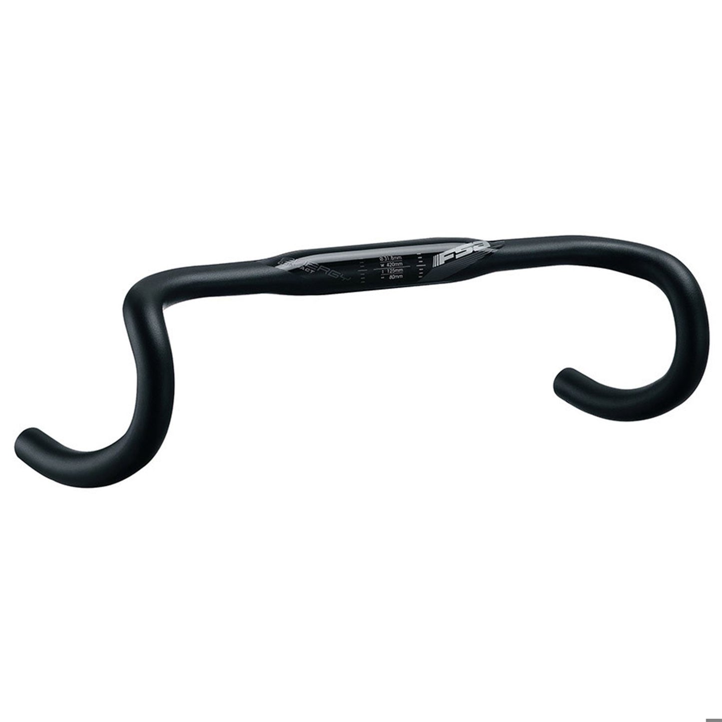 Full Speed Ahead Energy Super Compact Handlebar, 31.8mm Clamp, 360mm Width, Black [MPN: 185-0024055090]_2110741
