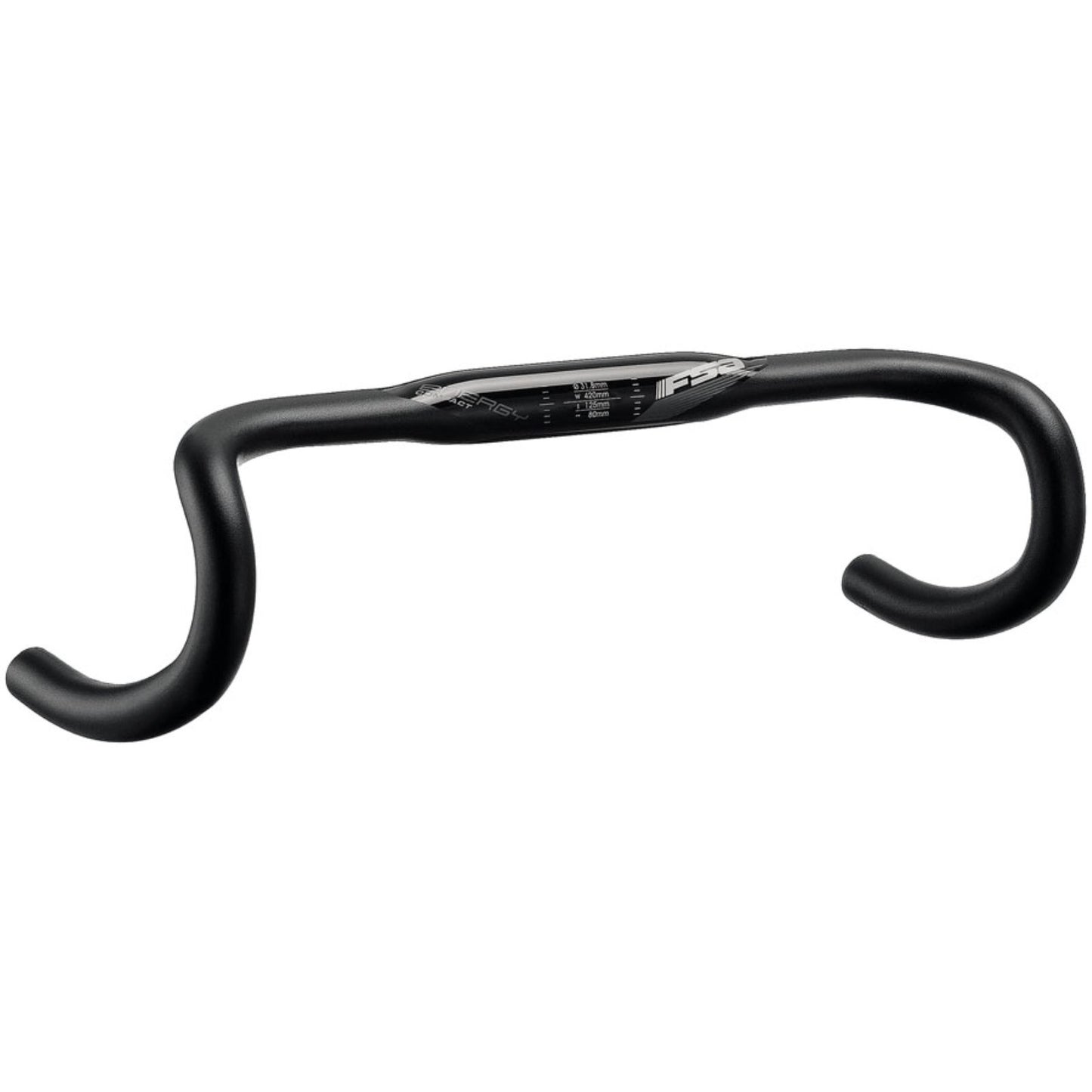 Full Speed Ahead Energy Super Compact Handlebar, 31.8mm Clamp, 360mm Width, Black [MPN: 185-0024055090]_2347128