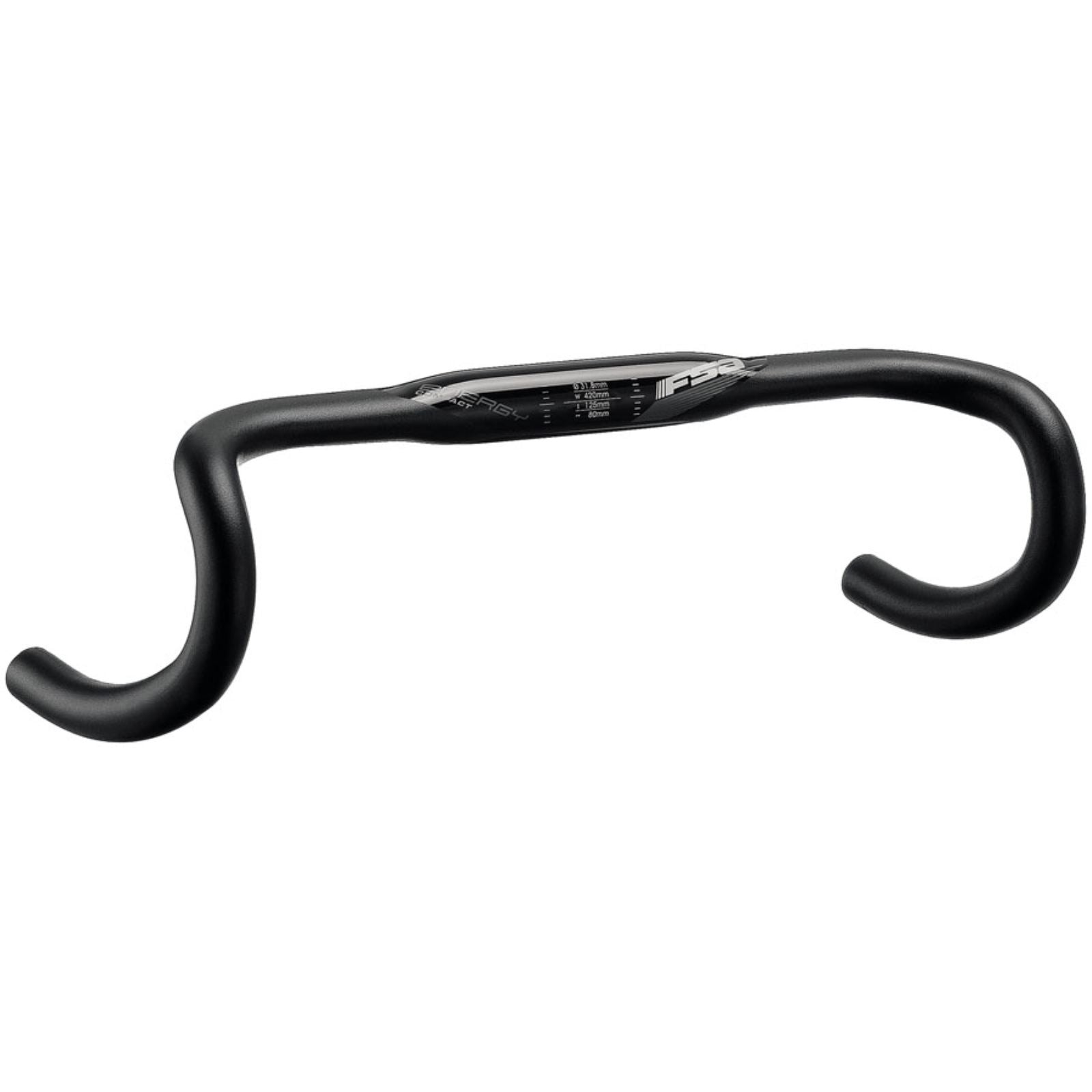 Full Speed Ahead Energy Super Compact Handlebar, 31.8mm Clamp, 360mm Width, Black [MPN: 185-0024055090]_2347128
