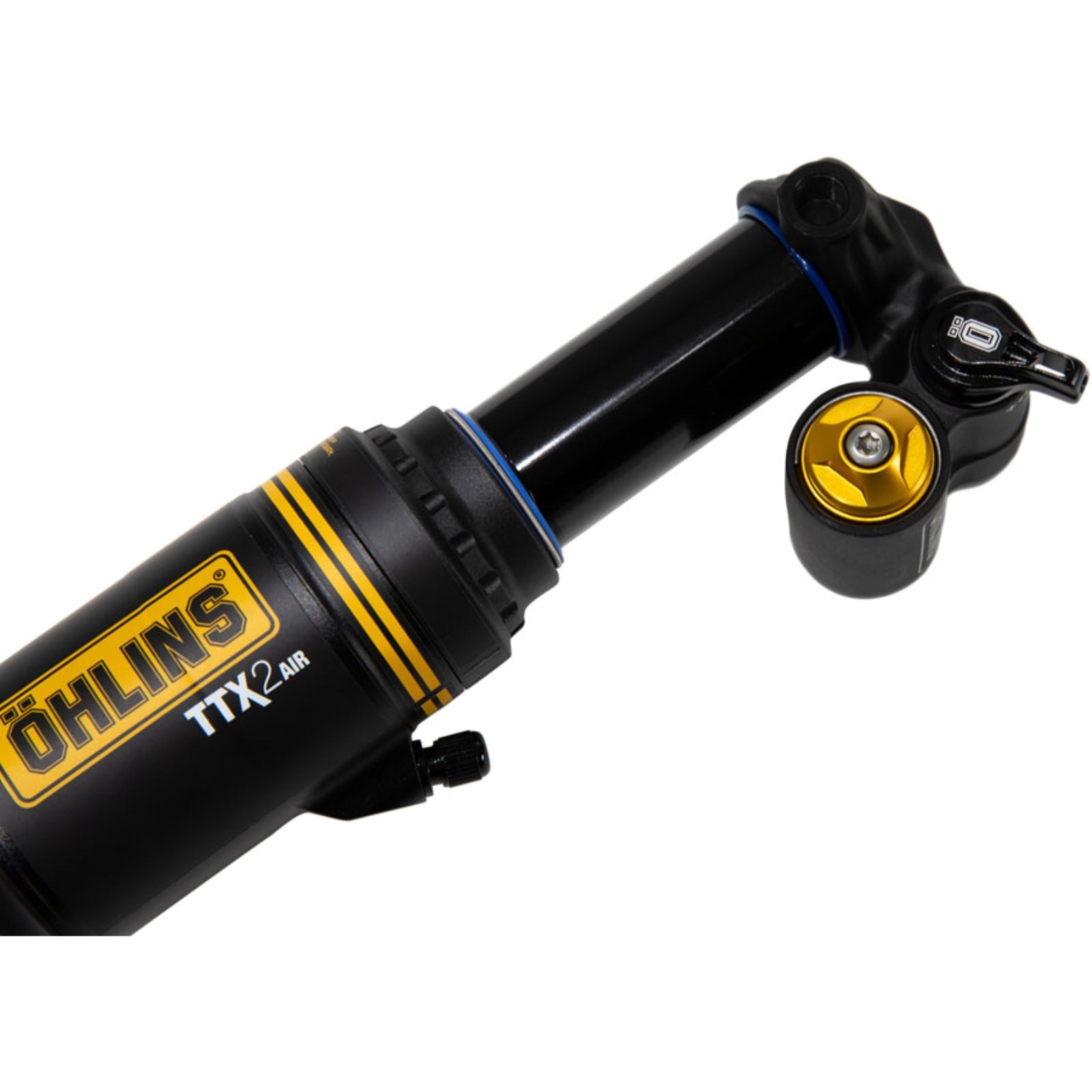 Ohlins TTX2 Air m.2 Rear Shock - Metric, 205mm x 65mm, Trunnion, Black [MPN: MTBM 2569]_2103989
