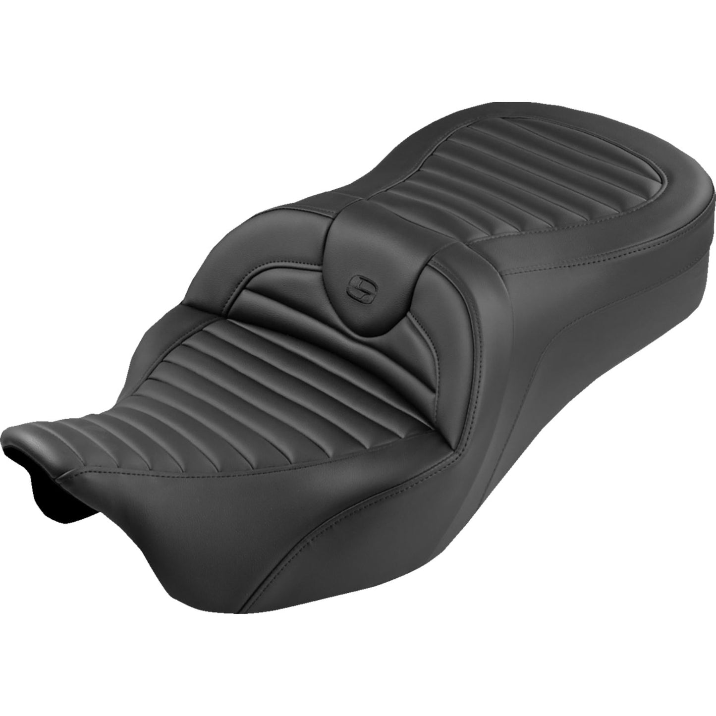 Saddlemen Roadsofa™ King Seat Tuck-n-Roll - Black Stitch - FLH/FLT '08-'25 [MPN: 808-07B-202S00]_2105185