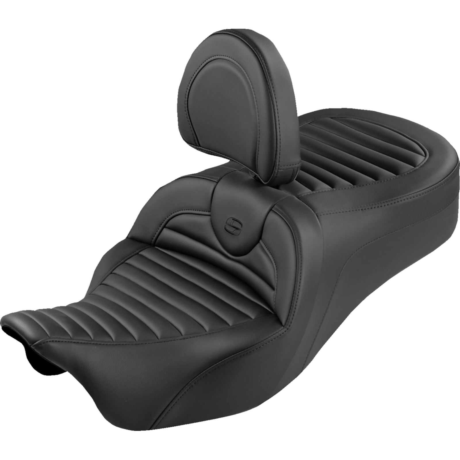 Saddlemen Roadsofa™ King Seat Tuck-n-Roll - Black Stitch - FLH/FLT '08-'25 [MPN: 808-07B-202SB0]_2105189