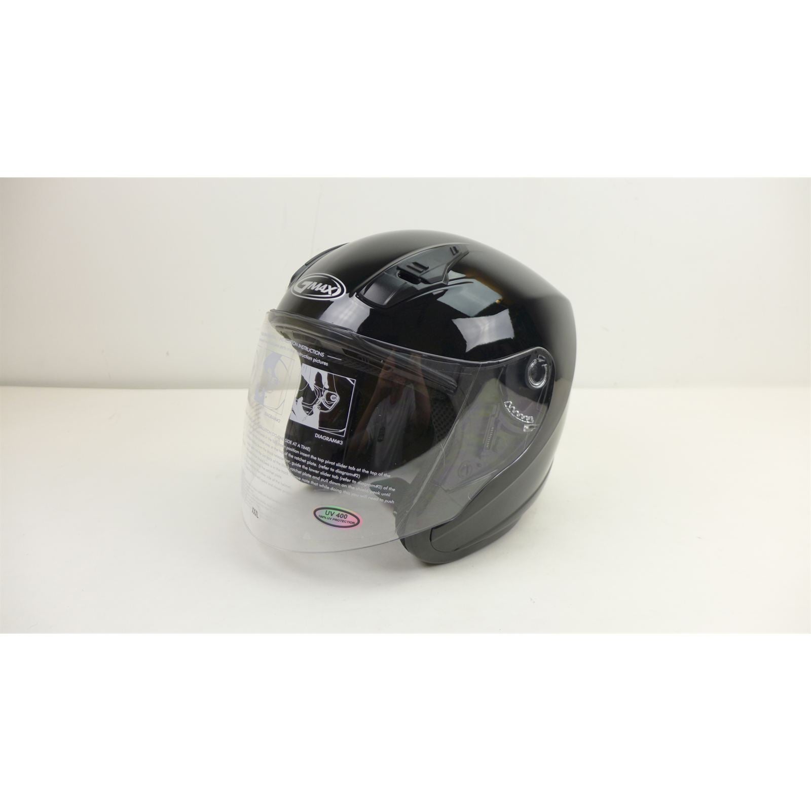 GMax OF-17 Open-Face Helmet Black 3X OPEN BOX [MPN: G317029N]_2109941