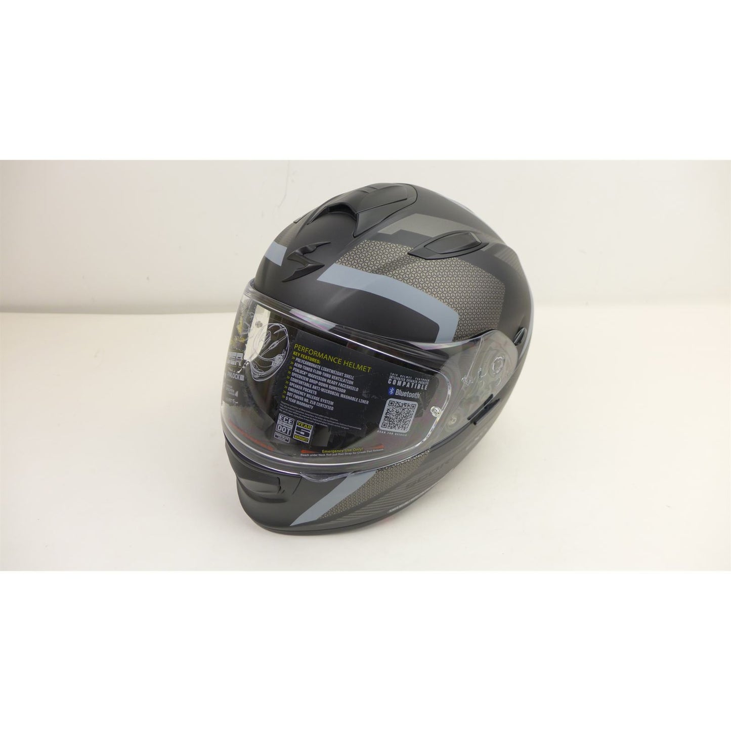 ScorpionEXO Ryzer Full-Face Helmet Evolution - Phantom - Large OPEN BOX [MPN: RYZ-2045]_2109953