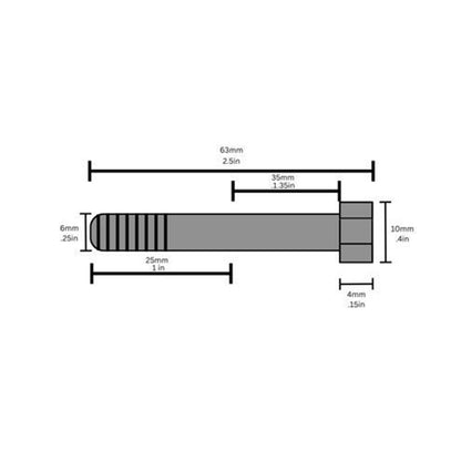2FastMoto 2.5in Partially Threaded Hex Bolt Screws - 40pk for Honda [MPN: BH660CR]_2109866