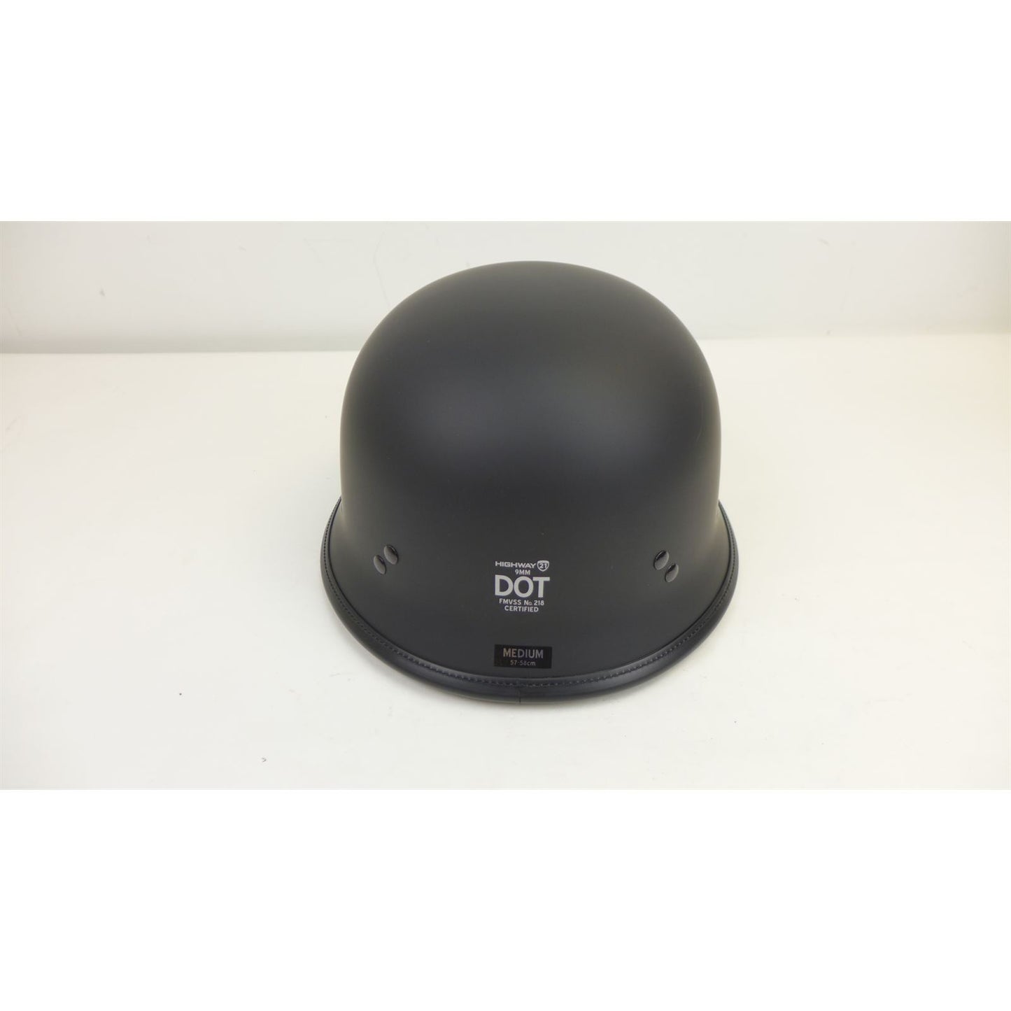 Highway 21 9MM German Beanie Helmet Matte Black Medium OPEN BOX [MPN: 77-1001M]_2115607