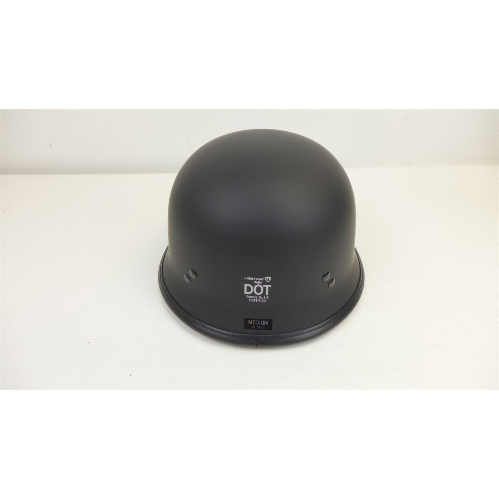 Highway 21 9MM German Beanie Helmet Matte Black Medium OPEN BOX [MPN: 77-1001M]_2115607