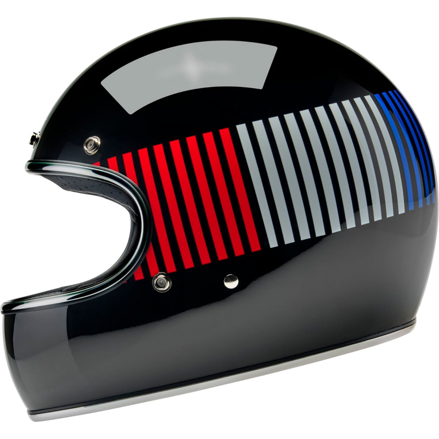 Biltwell Inc. Gringo Helmet - Raceflow - Black/Red/White/Blue_2113052