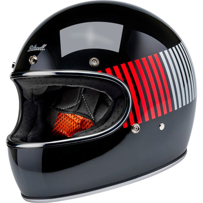 Biltwell Inc. Gringo Helmet - Raceflow - Black/Red/White/Blue_2113688