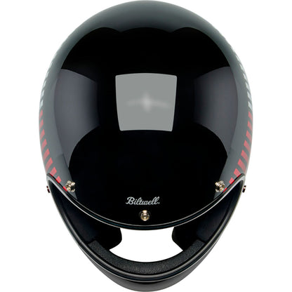 Biltwell Inc. Gringo Helmet - Raceflow - Black/Red/White/Blue_2114578