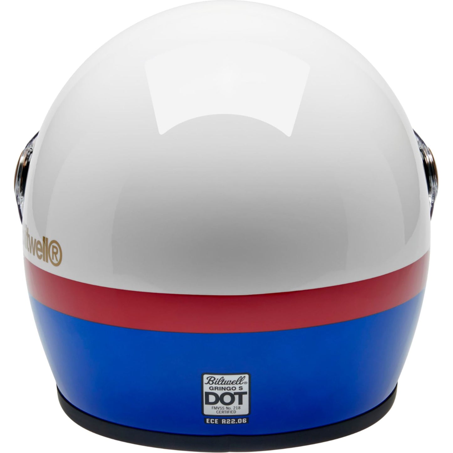 Biltwell Inc. Gringo S Helmet - Apex - White/Red/Blue_2113082