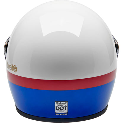 Biltwell Inc. Gringo S Helmet - Apex - White/Red/Blue_2113082