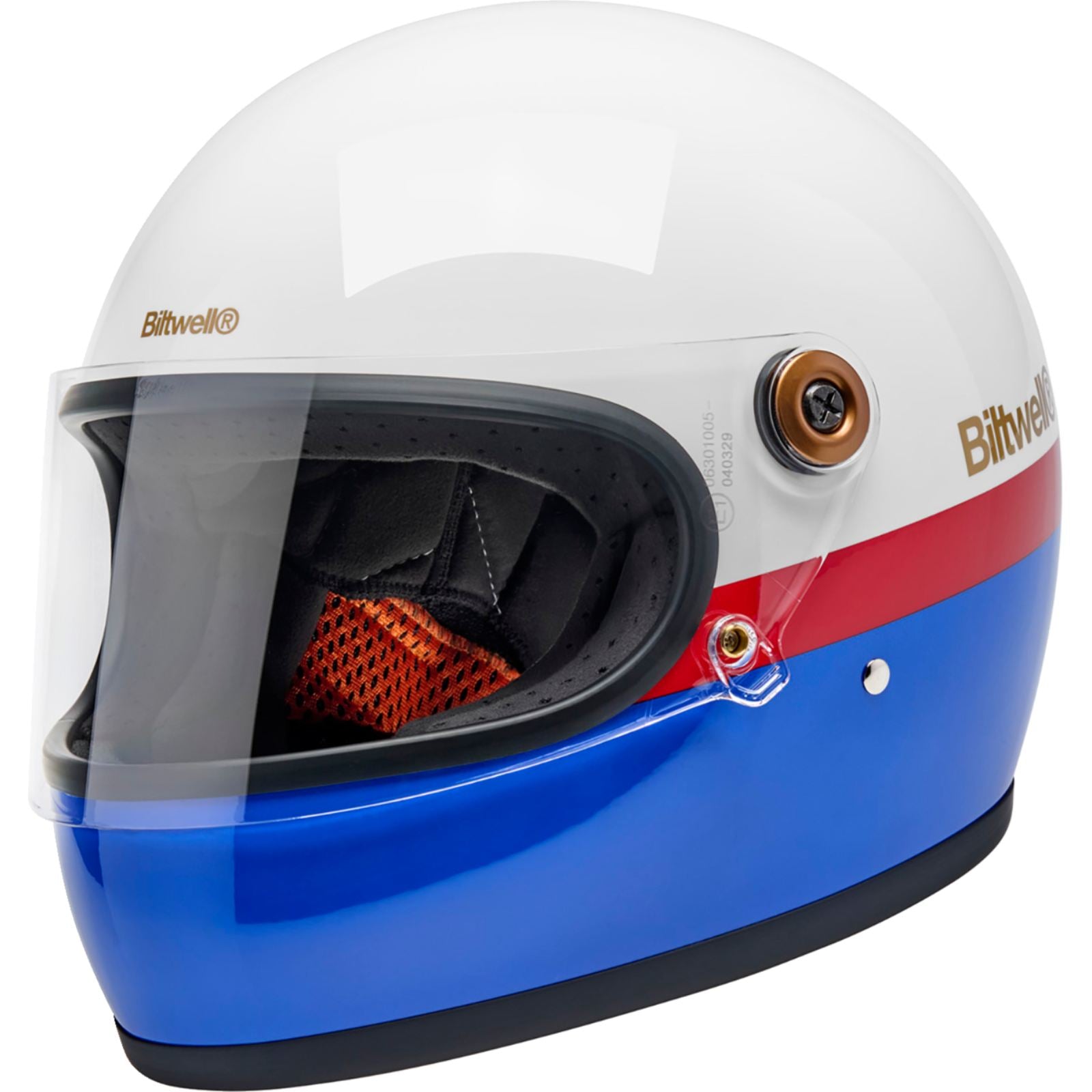 Biltwell Inc. Gringo S Helmet - Apex - White/Red/Blue_2114015