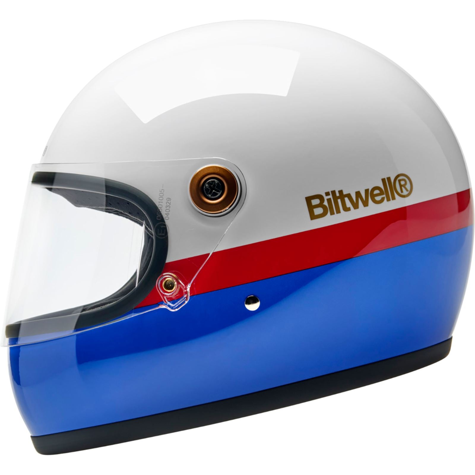 Biltwell Inc. Gringo S Helmet - Apex - White/Red/Blue_2114016