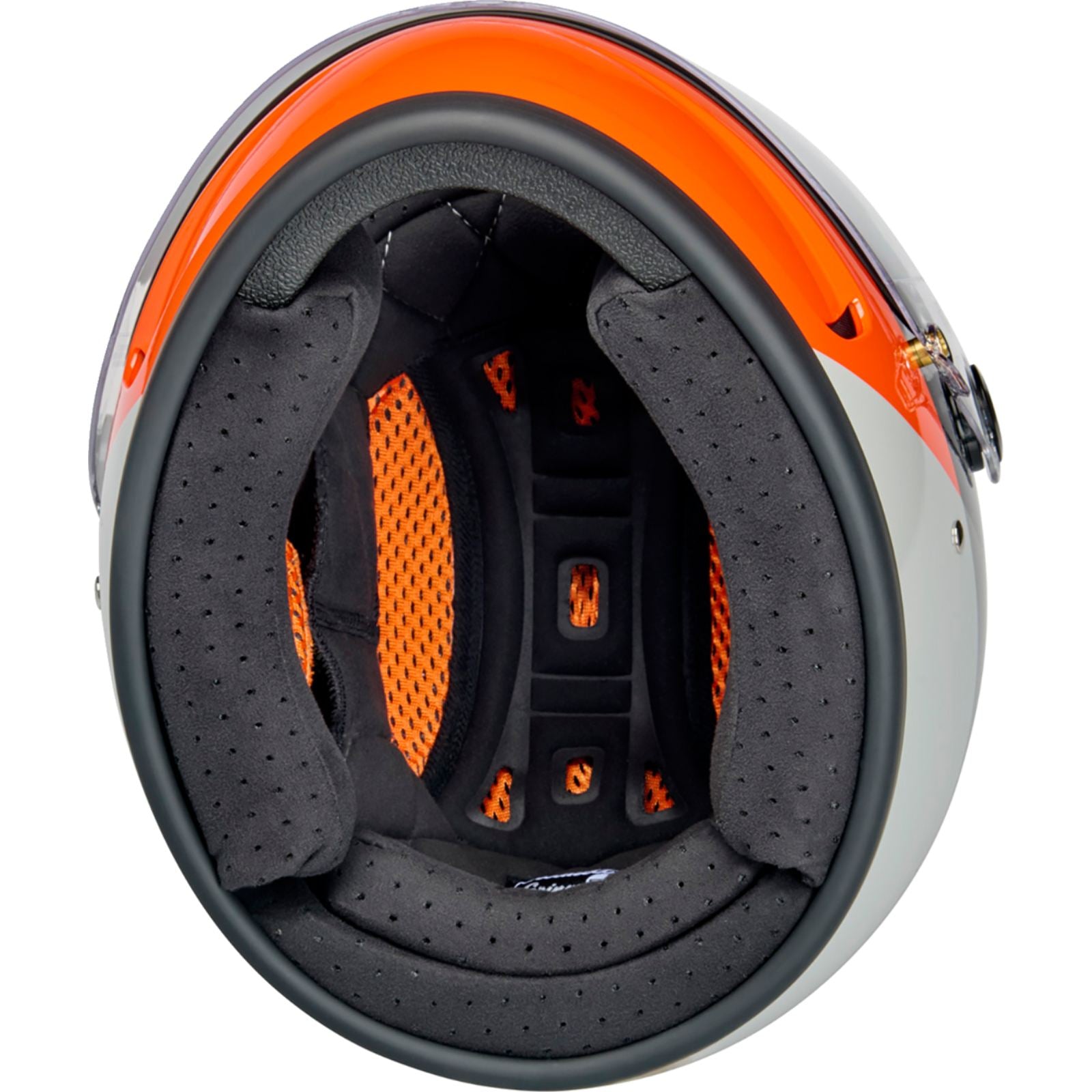Biltwell Inc. Gringo SV Helmet - Intersection - Black/Orange/Gray_2114228