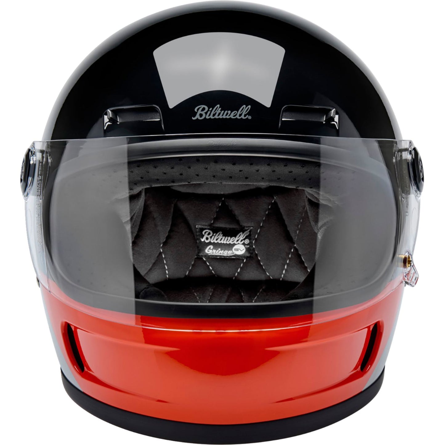 Biltwell Inc. Gringo SV Helmet - Intersection - Black/Orange/Gray_2114530