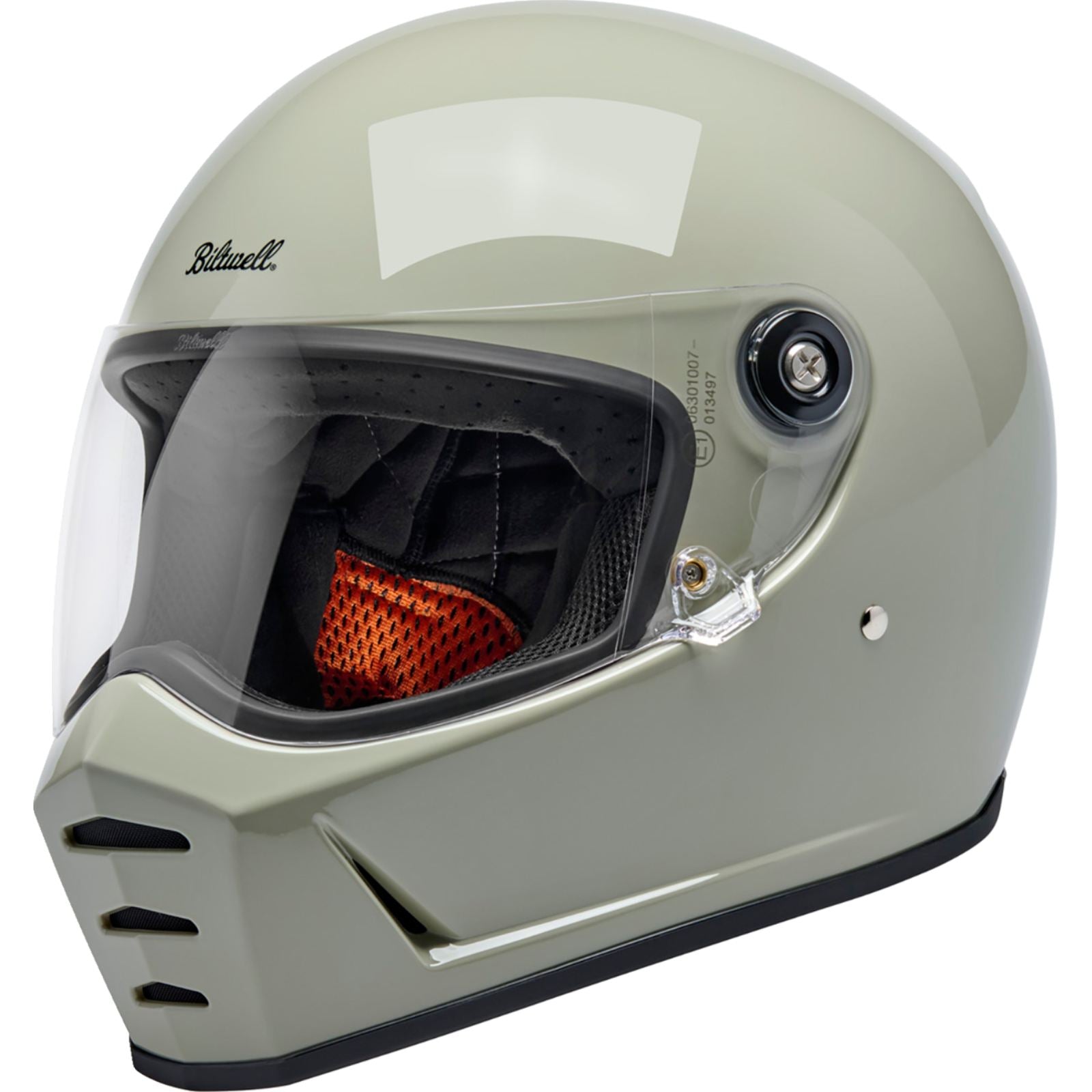 Biltwell Inc. Lane Splitter Helmet - Gloss Chalk_2114351