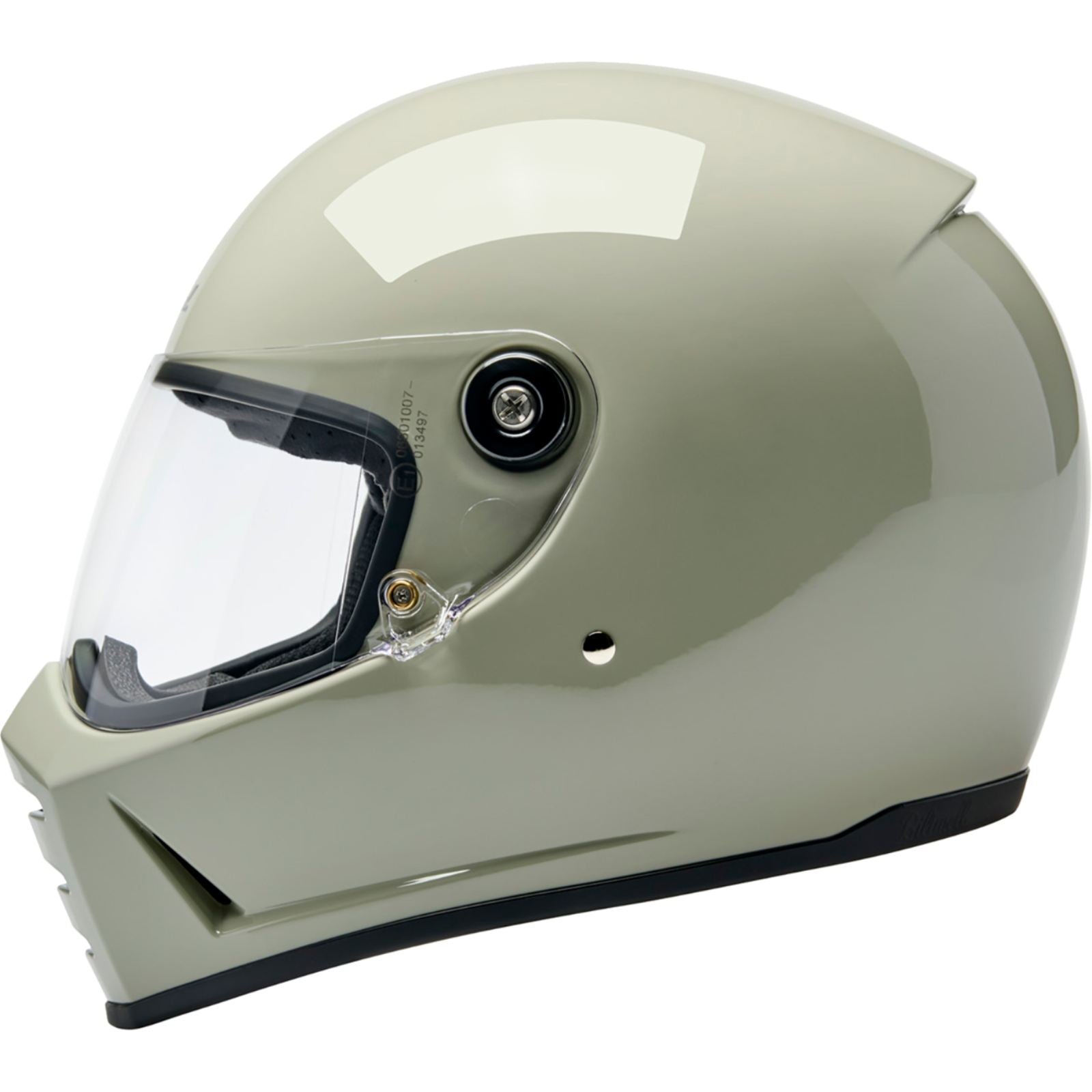 Biltwell Inc. Lane Splitter Helmet - Gloss Chalk_2114483