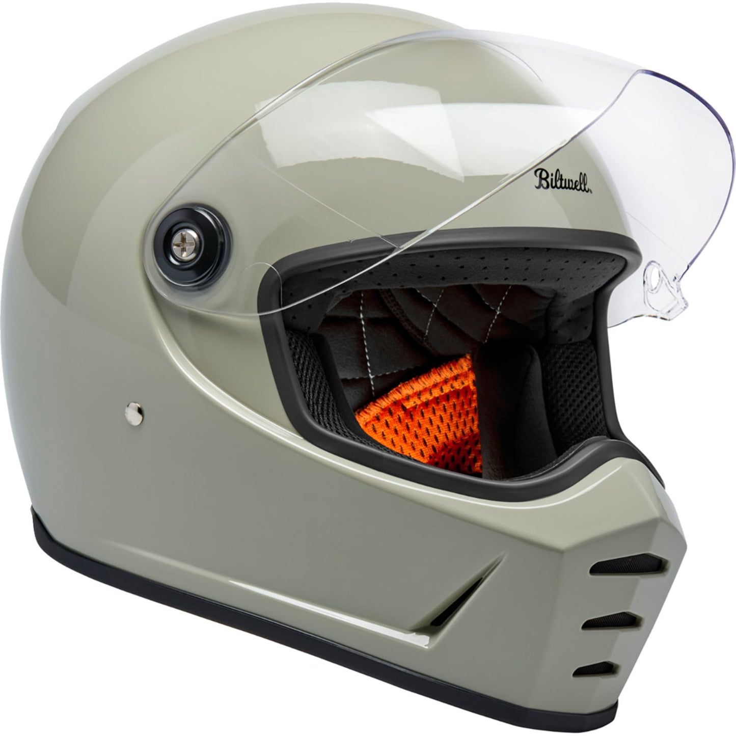 Biltwell Inc. Lane Splitter Helmet - Gloss Chalk_2114982