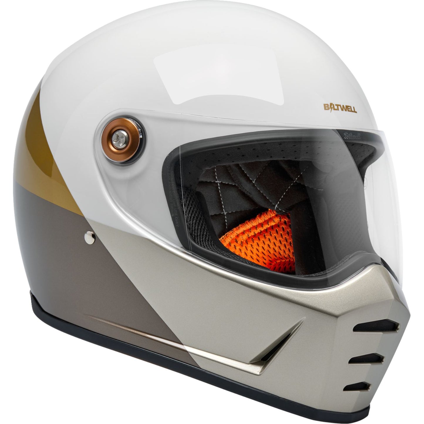 Biltwell Inc. Lane Splitter Helmet - Intersection - Gold/Silver/Bronze_2113140