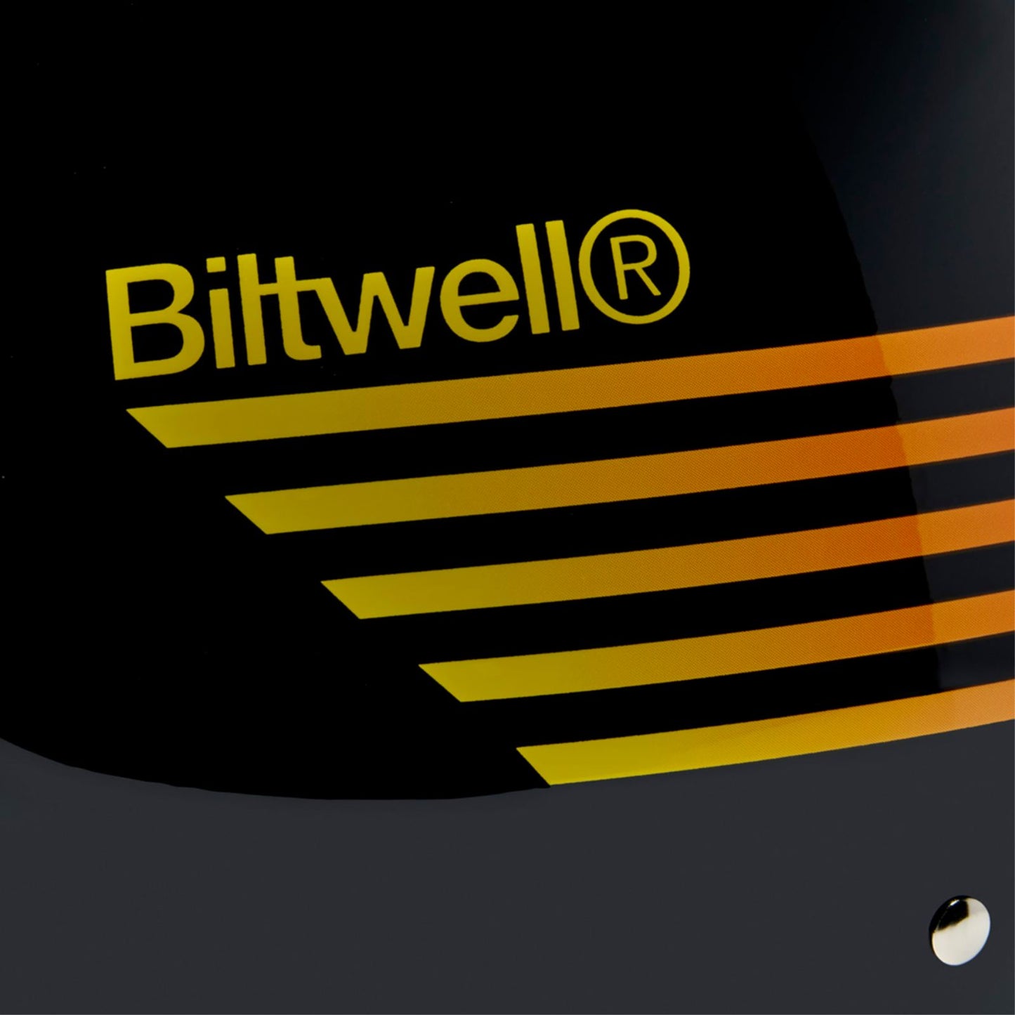 Biltwell Inc. Bonanza Helmet - Lightspeed - Gloss Black/Orange/Yellow_2115111