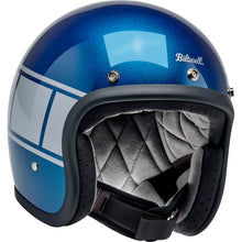Biltwell Inc. Bonanza Helmet - Holeshot - Metallic Blue/Silver_2113158