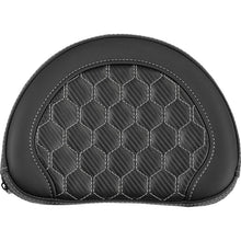 Saddlemen Contour Sissy Bar Pad - Honeycomb - Silver Stitch - Universal [MPN: 051319005]_2522161