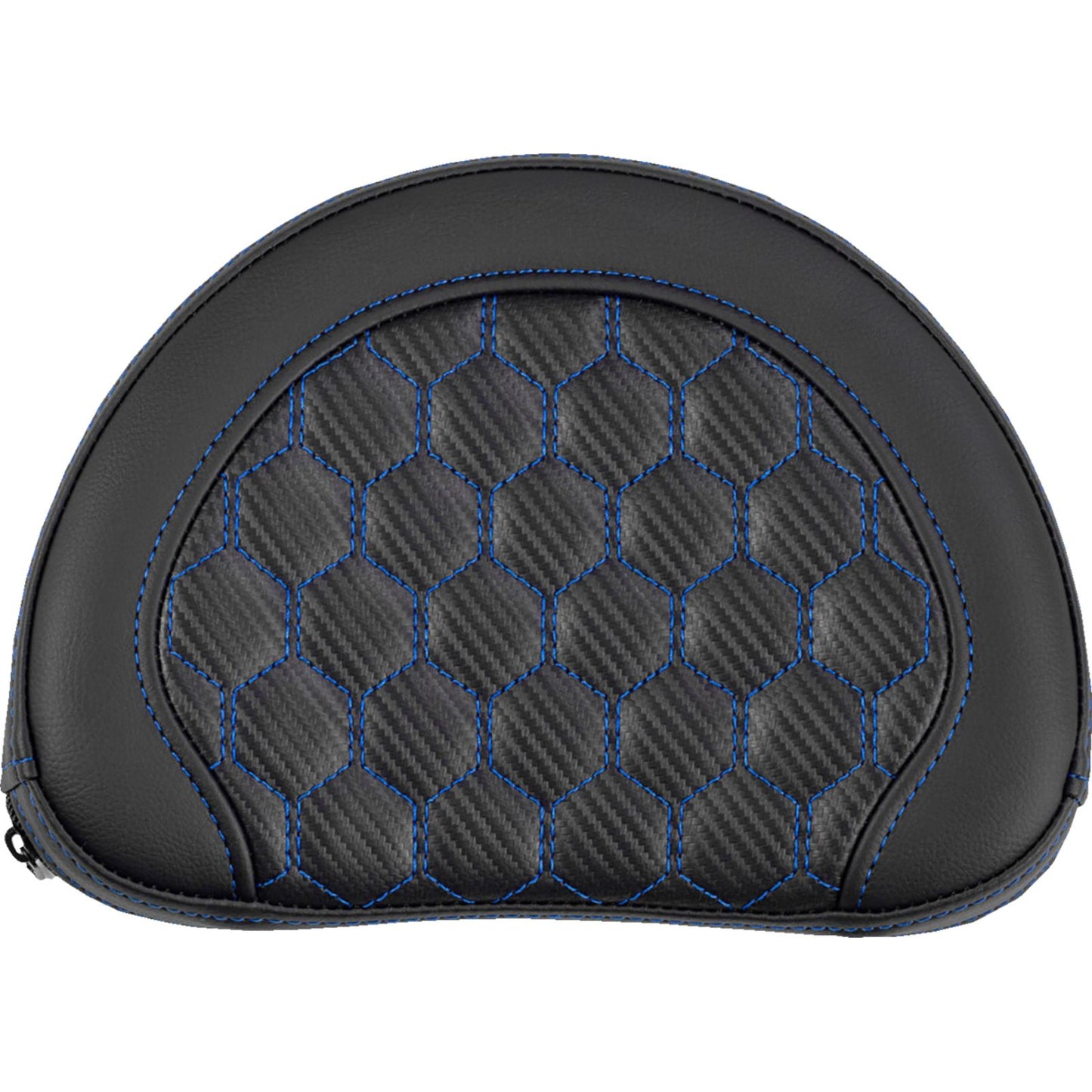 Saddlemen Contoured Sissy Bar Pad - Honeycomb - Blue Stitch [MPN: 051319001]_2113990