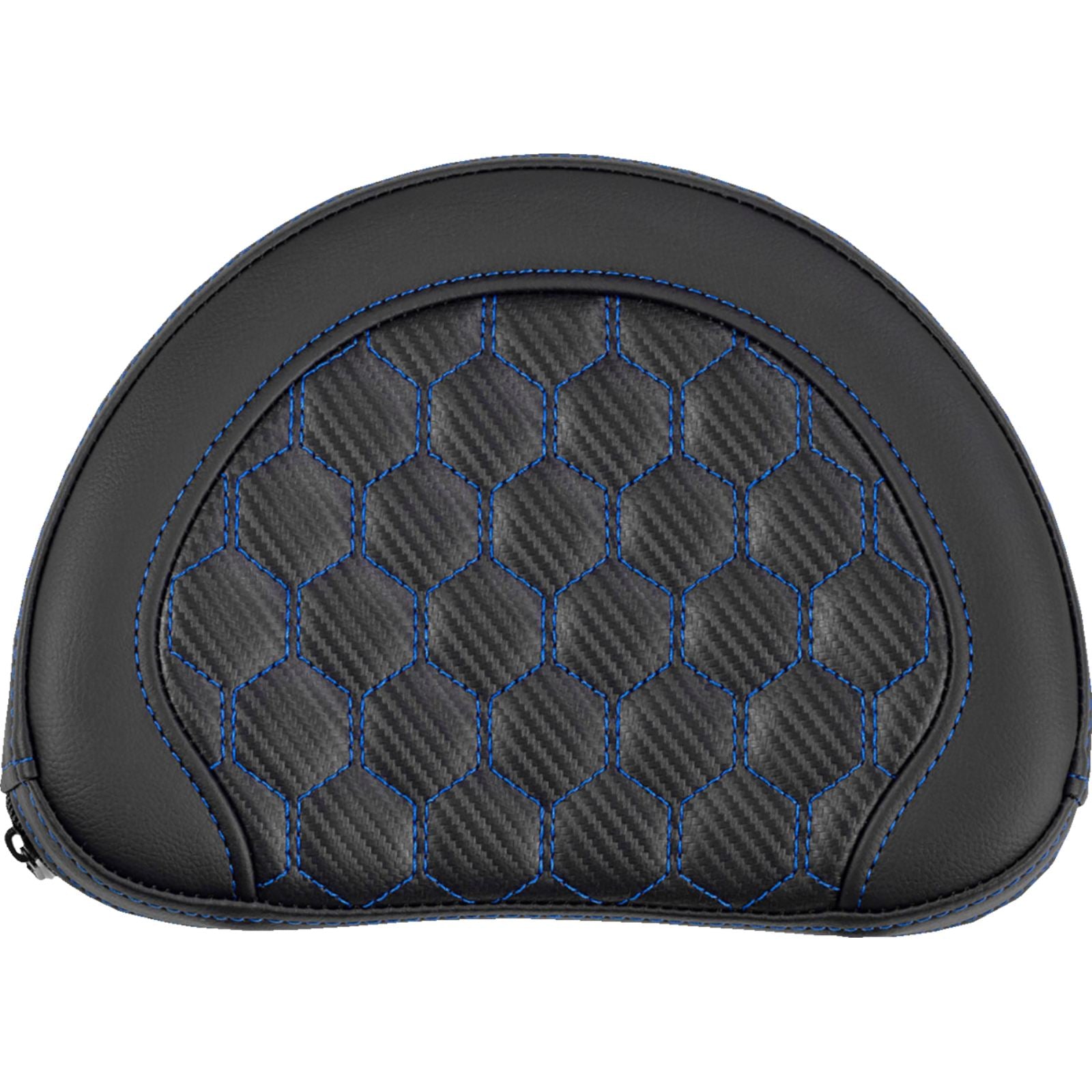 Saddlemen Contoured Sissy Bar Pad - Honeycomb - Blue Stitch [MPN: 051319001]_2113990