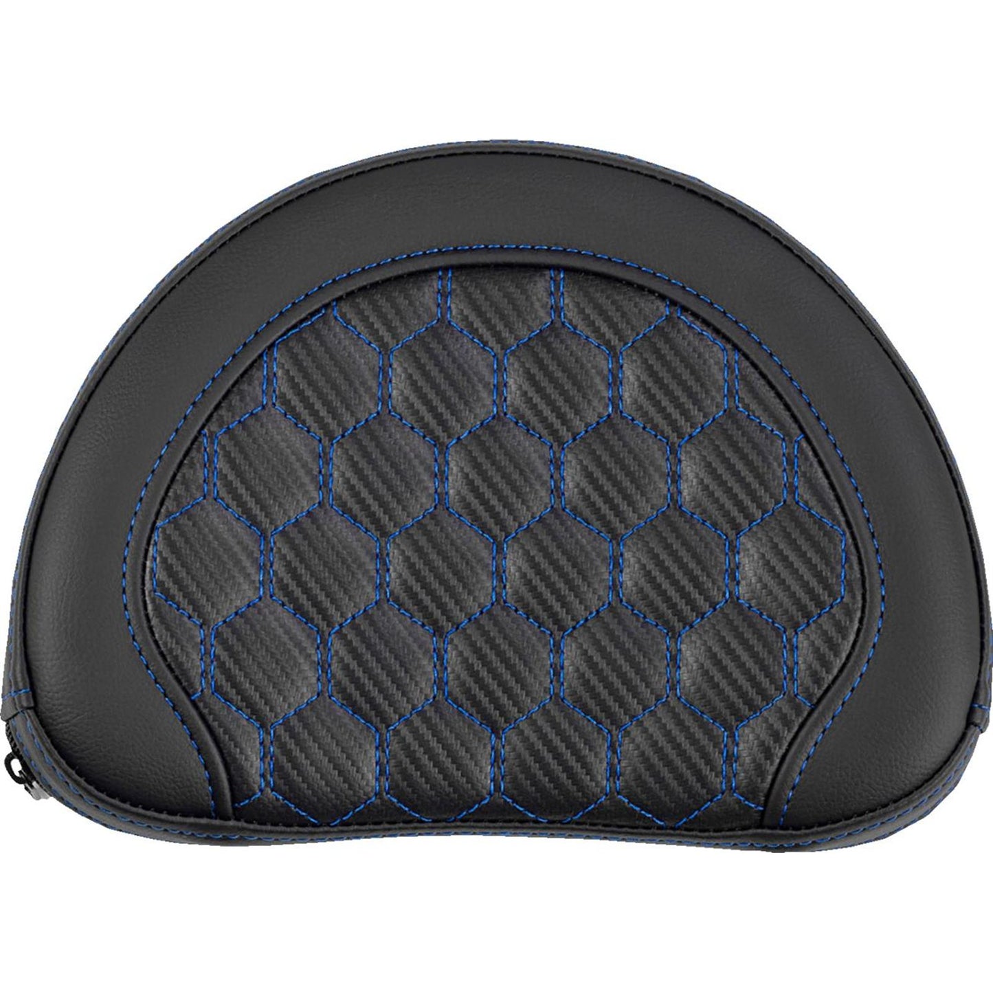 Saddlemen Contoured Sissy Bar Pad - Honeycomb - Blue Stitch [MPN: 051319001]_2522164