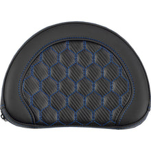 Saddlemen Contoured Sissy Bar Pad - Honeycomb - Blue Stitch [MPN: 051319001]_2522164