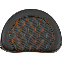 Saddlemen Contoured Sissy Bar Pad - Honeycomb - Orange Stitch [MPN: 051319003]_2522165